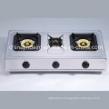 3 Burners Stainless Steel 710mm Length Iron Steel Cap Gas Cooker/Gas Stove